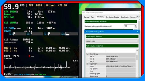 "Tutorial" MSI Afterburner FPS Overlay tips - More Commands | My Overlay Settings + Profile ...