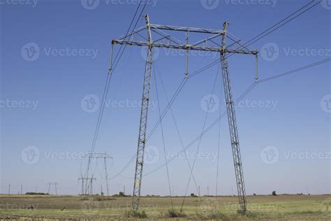 High voltage power lines 1239494 Stock Photo at Vecteezy