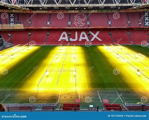 Ajax Amsterdam Stadium editorial stock image. Image of club - 107125044