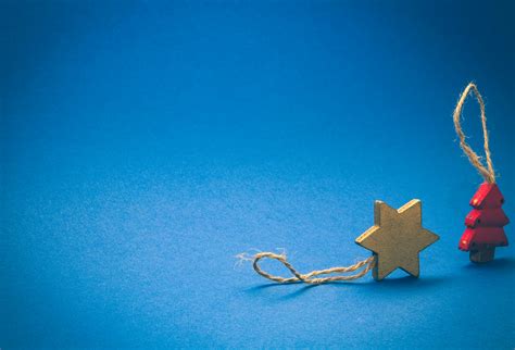 Brown Star on Blue Background · Free Stock Photo