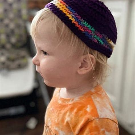 Kippot Extra Large Crocheted Kippa Cotton Kippah Jewish | Etsy