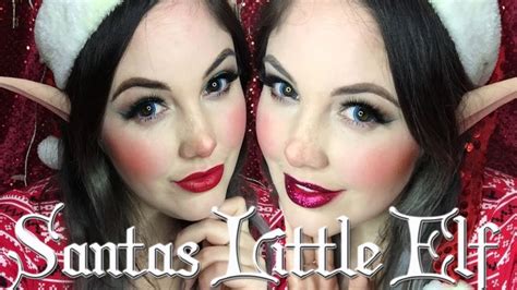 Santa Little Elf Makeup Tutorial! | Christmas elf makeup, Christmas makeup, Elf makeup