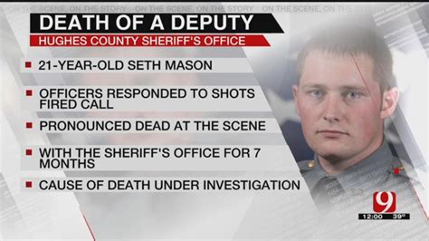 Hughes County Sheriff's Office Reports Death Of Deputy