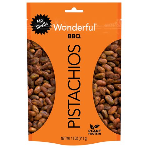 Wonderful Pistachios BBQ Unshelled Pistachios, 11 Oz - Walmart.com