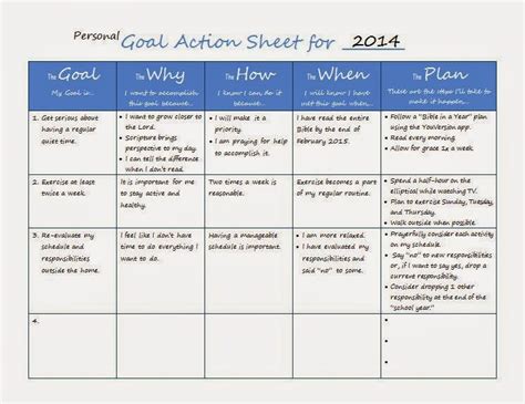 Pinspired Home: Free Printable Goal Planning Sheet