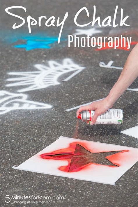 Chalk Photography - Make Spray Chalk Art With Your Kids - 5 Minutes for Mom