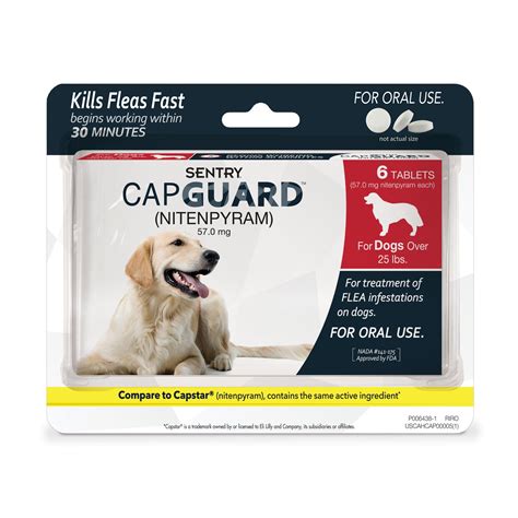 Sentry Capguard Flea Tablets for Dogs Over 25 lbs. | Petco