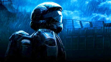 🎧 Thunder and Rain with ODST Sad Piano 8 hours! Sleep and Relaxation - YouTube