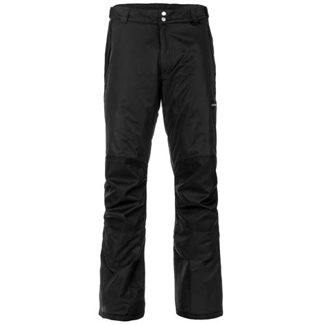 Lucky Burns Adult Insulated Reinforced Knees and Seat Men Women Snow Ski Pants, Black, X-Large ...