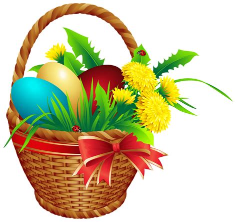 Easter Basket PNG Clip Art Image