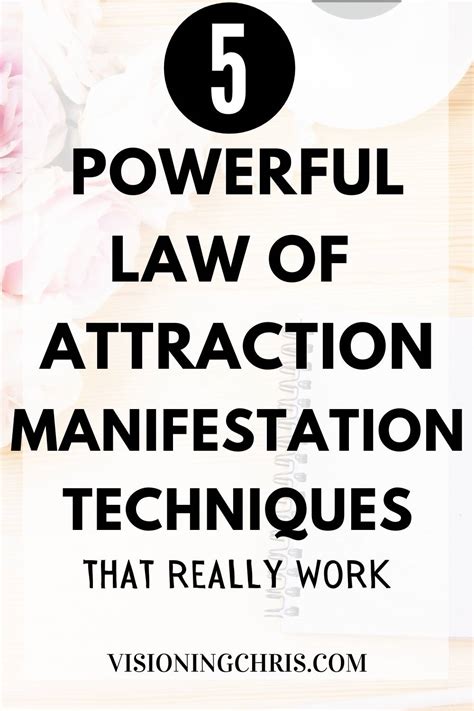 5 Powerful Law of Attraction Manifestation Techniques That Work ...