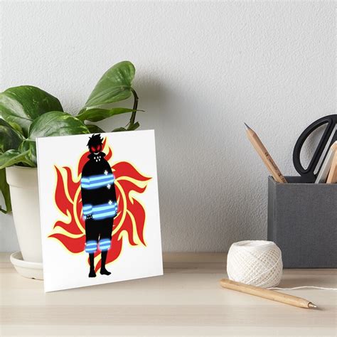 "Fire Force - Shinra Kusakabe Smiling Adolla Burst" Art Board Print for Sale by oneskyoneland ...