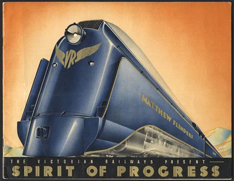 Advertisement, The Victorian Railways present Spirit of Progress, c. 1935 Artwork by Associated ...