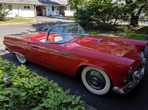 1955 Ford Thunderbird Convertible Red RWD Manual Red - Classic Ford ...