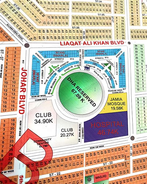 Dha Phase 5 Islamabad Map