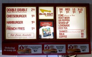 In-N-Out Menu | Rachel Haller | Flickr