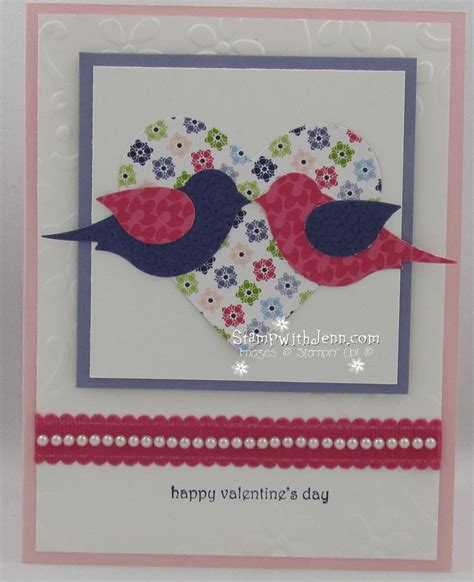 Valentine Card Love Birds | Stamp with Jenn