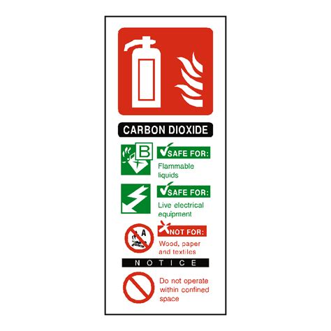 CO2 Fire Extinguisher Label | Safety-Label.co.uk