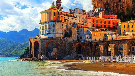 HD wallpaper: amalfi, coast, positano, europe, salerno, italy | Wallpaper Flare