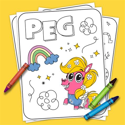 Corn and Peg Coloring Pages | Nickelodeon Parents