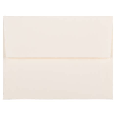 JAM A2 Strathmore Invitation Envelopes, 4 3/8 x 5 3/4, Natural White ...