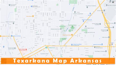 Texarkana, Arkansas Map