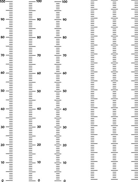 Stadiometer scale, Height meter, Measuring scale, markup for rulers in vertical position. Kids ...