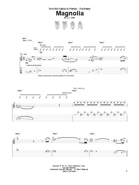 Magnolia | Sheet Music Direct