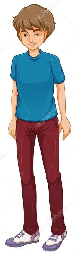 A tall boy standing — Stock Vector © interactimages #26546077