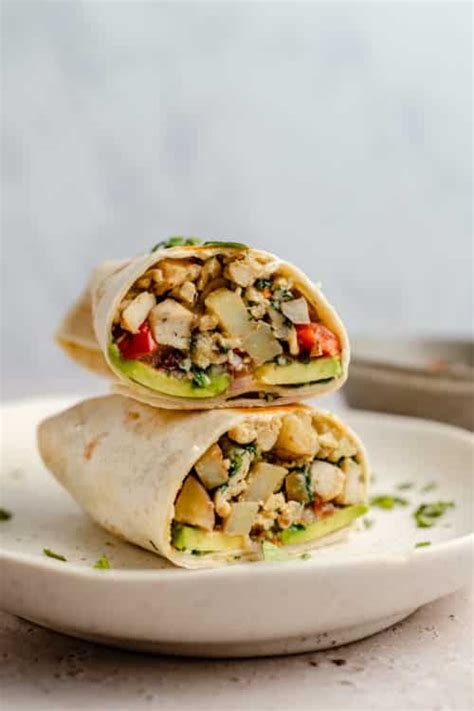 Healthy Breakfast Burrito Recipe {Make Ahead Option} - Kim's Cravings