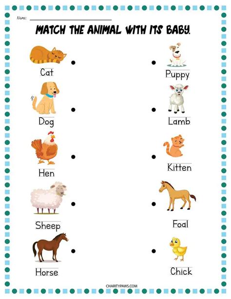 Animals And Their Babies Worksheets {Free 10 Page PDF} | Animal worksheets, Animal and their ...