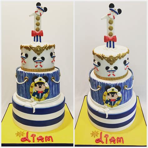 MyMoniCakes: Mickey Mouse Cruise cake. Captain Mickey cake with ...