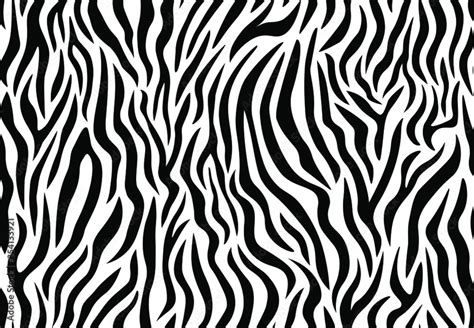 Vecteur Stock Zebra seamless pattern. Animal skin tiger stripes ...