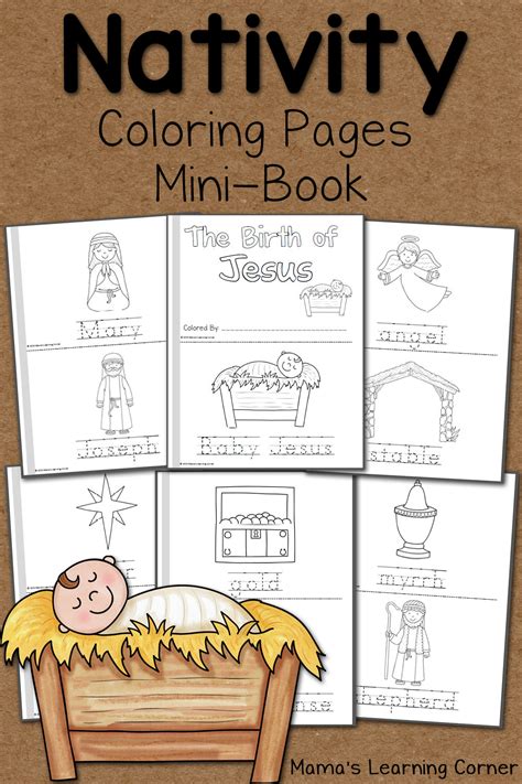 Nativity Coloring Pages - Mamas Learning Corner