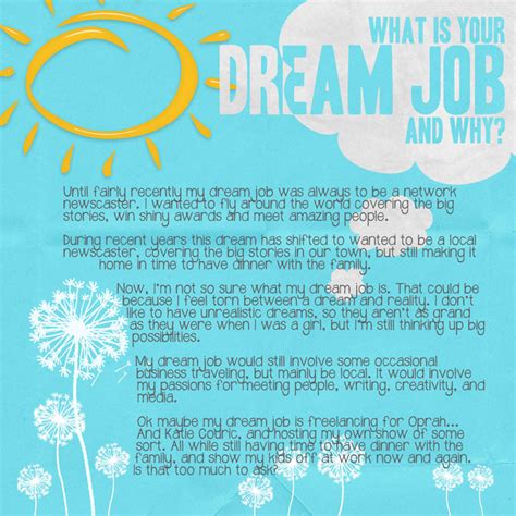 My dream job - Cherish365