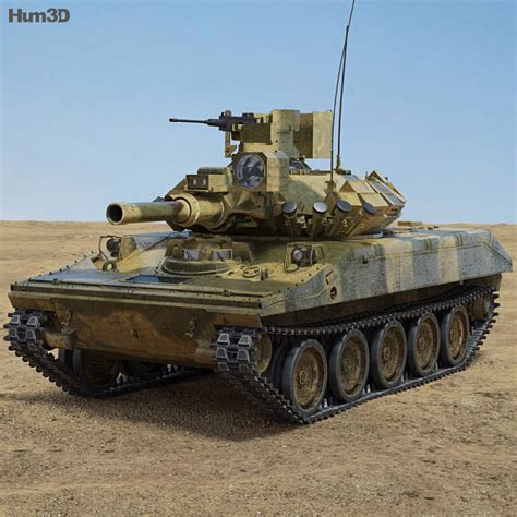 M551 Sheridan 3D model - Download Tank on 3DModels.org