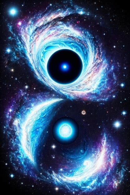 Premium AI Image | Eye of the universe in the outer space