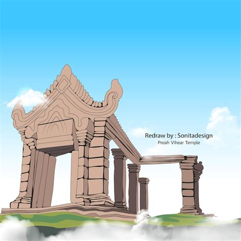 Premium Vector | Preah_vihear_temple_free_vector