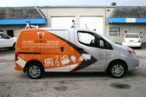 Creative Vinyl Wrap on Brand New Nisan NV 200 Van for Coconut Grove Company ...