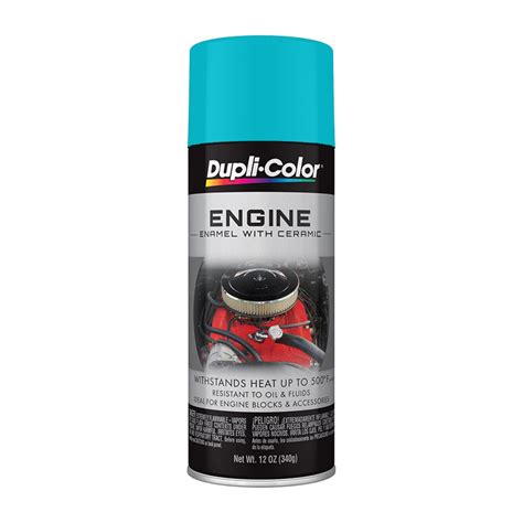 Dupli-Color DE1643 Torque 'N' Teal Engine Enamel Spray Paint with Ceramic