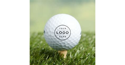 Custom Business Logo Branded Golf Balls | Zazzle