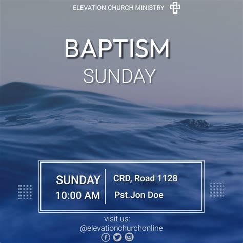 Copy of BAPTISM SERVICE (1) | PosterMyWall