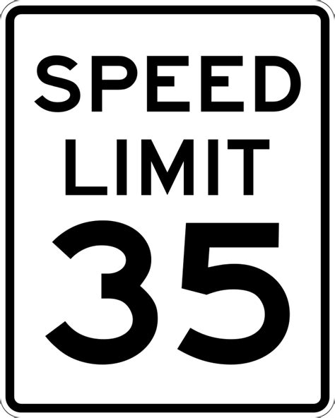 Free clip art "Speed Limit 35" by Rfc1394