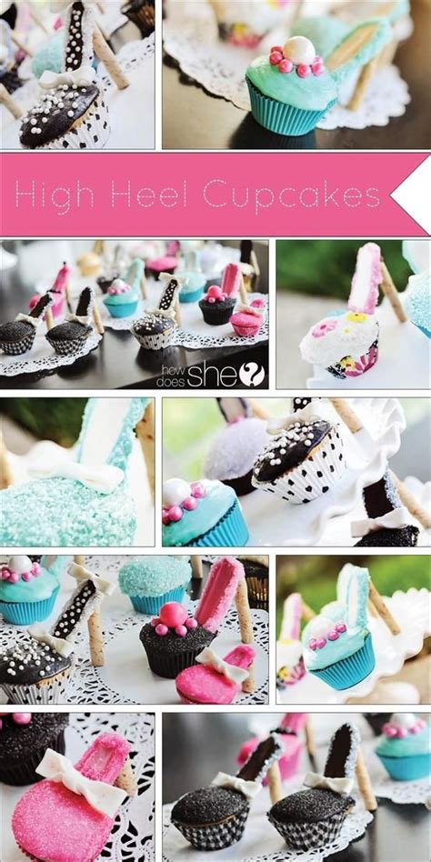 High Heel Cupcakes Tutorial | High heel cupcakes, Wedding cakes with ...