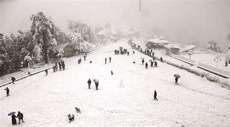 Heavy snowfall in Shimla paralyses life, hits power, water supply | Shimla News - The Indian Express