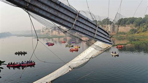 India bridge collapse death toll reaches 140 - ABC7 New York