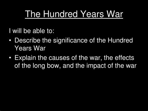 PPT - The Hundred Years War PowerPoint Presentation, free download - ID ...