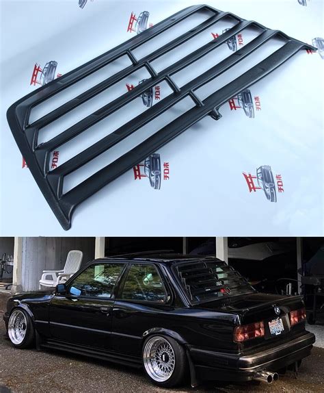 BMW E30 Rear Window Louver Blind Spoiler Tuning Car Parts 2/4 Doors ABS ...