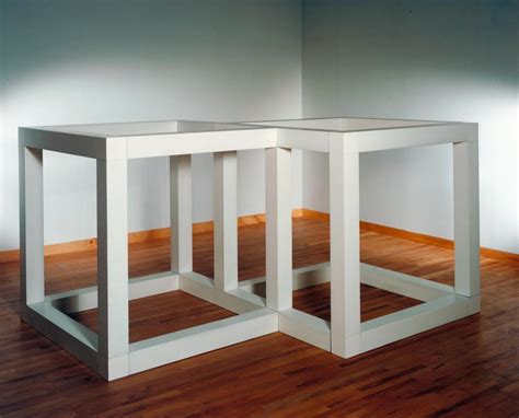 Sol Lewitt - Two Open Modular Cubes / Half-Off...