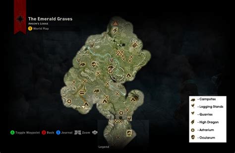 Dragon Age Inquisition Fallow Mire Map - Maps For You